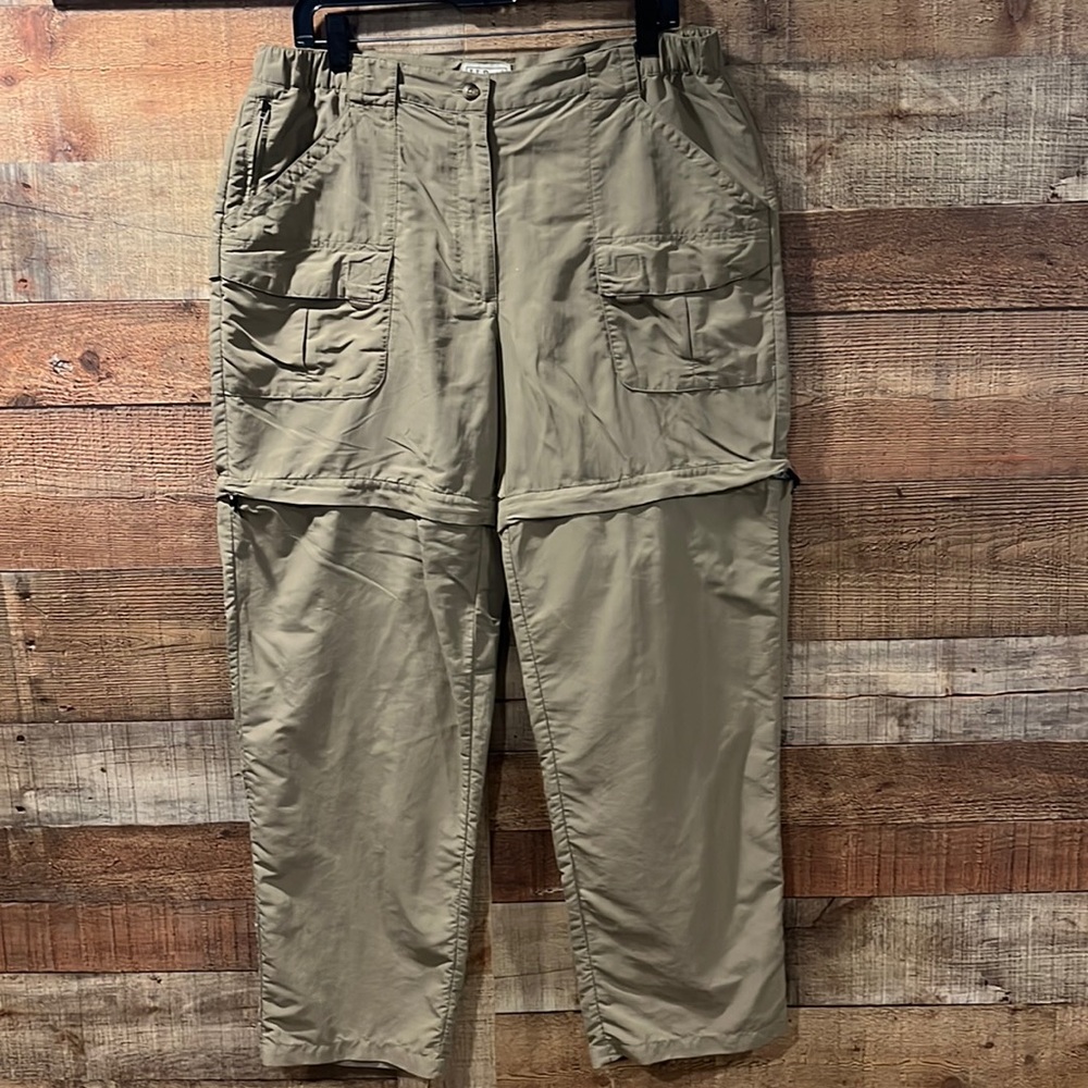 L.L. Bean Convertible Cargo Pants in Khaki